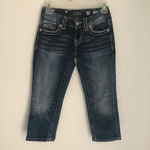 Miss Me Signature Cuffed Capri Jeans Size 26